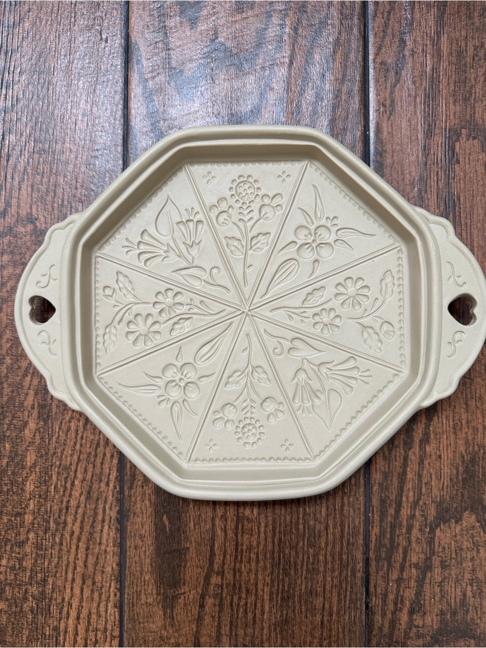 1988 Hill Design Brown Bag Cookie Art Wildflowers Shortbread Pan (Discontinued)